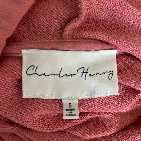 Charles Henry Pink Hoodie Sweatshirt Loungewear Dress Size Small - Picture 2 of 7